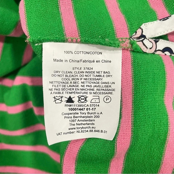 Tory Burch Boat Neck Diver Striped Top Small - Picture 11 of 11